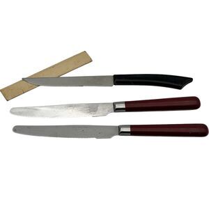 Lot of 3 Early Knives - Utica Kutmaster &‎ Guy Degrenne 1930s? Possibly Bakelite